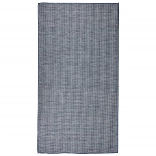 vidaXL Ulkomatto Flatweave 80x150 cm sininen