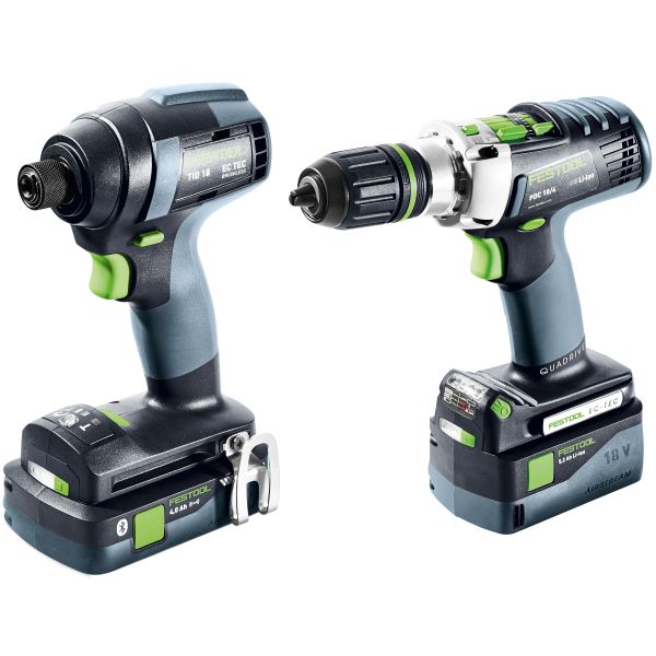 Festool TID18 5,2/4,0 I-Set PDC18 Työkalupaketti sis. 4,0 Ah:n akut ja laturin