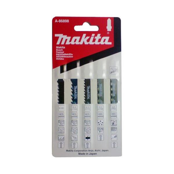 Makita A-86898 Pistosahanterä 5 kpl:n pakkaus