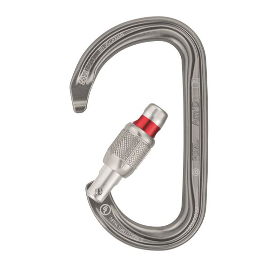 Petzl M34A SL Sulkurengas D-muotoinen, ruuvisulkurengas