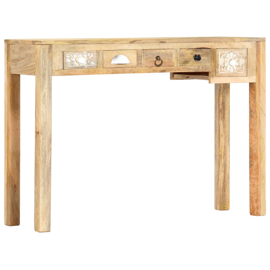 vidaXL Konsolipöytä 110x30x75 cm täysi mangopuu