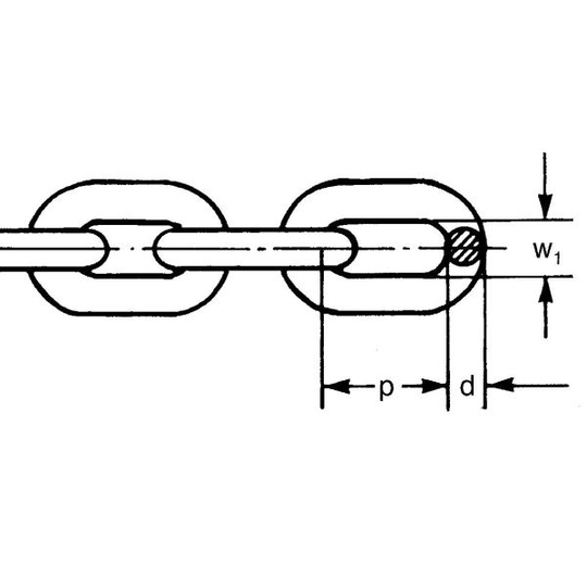 Gunnebo Z135914 Ketju Ø9 mm x 25 m