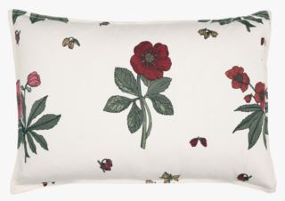 Helle flower koristetyyny moniväri/punainen