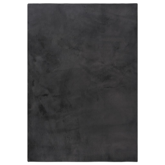 vidaXL Matto jäniksen tekoturkis 200x300 cm antrasiitti