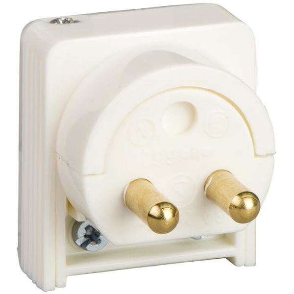 Schneider Electric 189518600 Lampun pistoke maadoittamaton, 2-napainen, kaapeliasennukseen