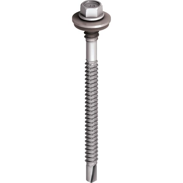 Ejot 312155/E19E Sandwich-elementtiruuvi ruostumaton, teräsprofiileille, JT3-D 12H5,5/6,3 x 155 mm, 100 kpl pakkaus