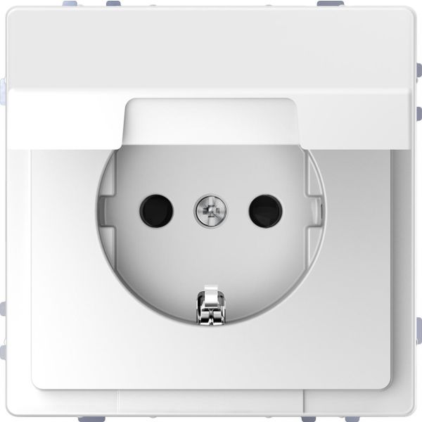 Schneider Electric MTN2310-6035 Seinäpistorasia 1-osainen, maadoitettu, kansi valkoinen