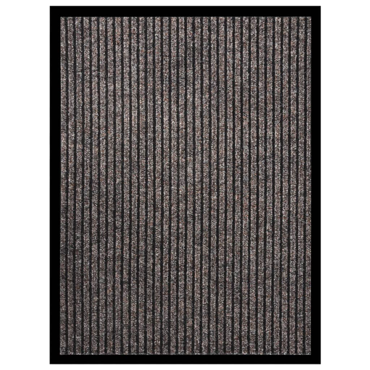 vidaXL Ovimatto raidallinen beige 60x80 cm
