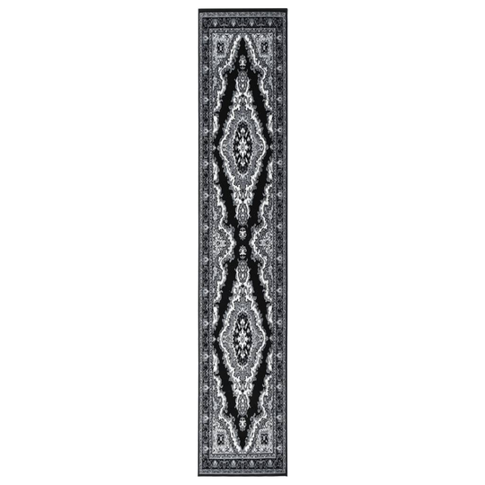 vidaXL Käytävämatto BCF musta 60x500 cm