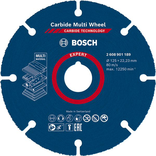Bosch Expert Carbide Multi Wheel Katkaisulaikka 125 mm, 10-pakkaus