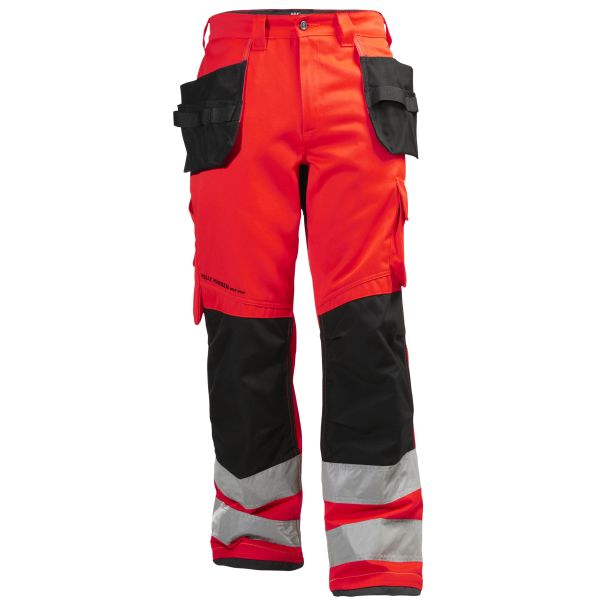 Helly Hansen Workwear Alna Työhousut huomioväri, punainen/musta C54