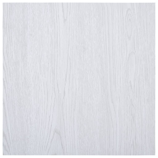 vidaXL Itsekiinnittyvä PVC Lattialankku 5,11 m² valkoinen