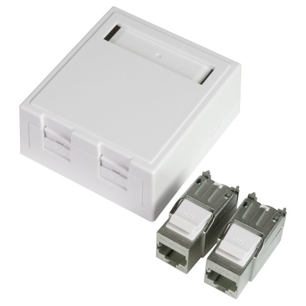Elko EKO02825 Modulaarinen pistorasia 6 A, RJ45 2 liitäntää