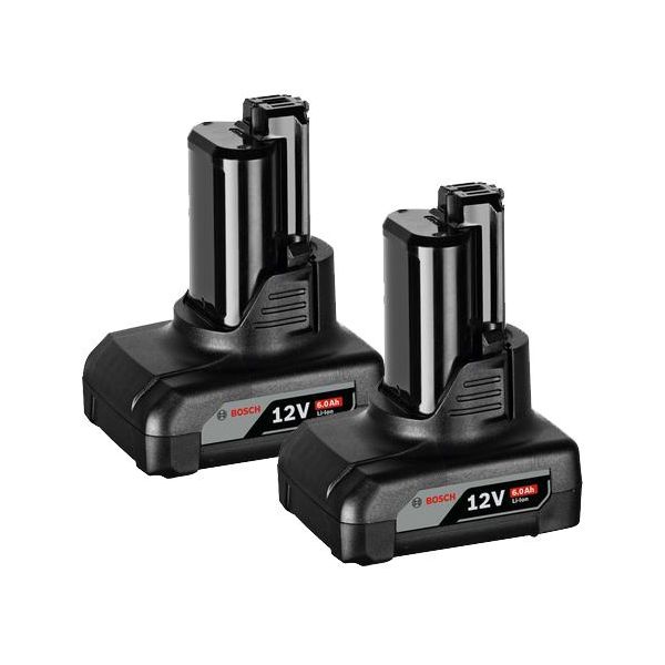 Bosch GBA 12V Litiumioniakku 6,0Ah 2 kpl