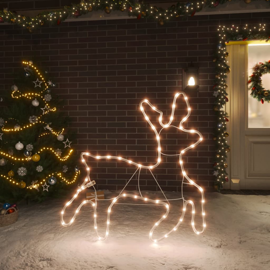 vidaXL Poro joulukoriste 72 lämpimän valkoista LED-valoa