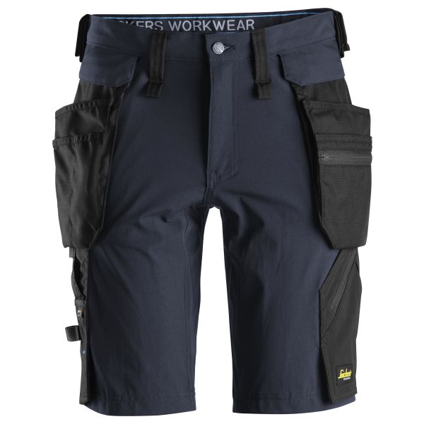 Snickers 6108 LiteWork Shortsit laivastonsininen/musta C44