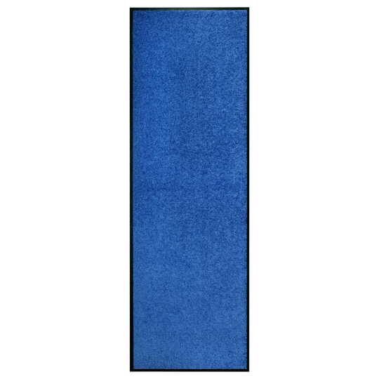 vidaXL Ovimatto pestävä sininen 60x180 cm