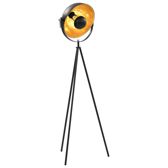 vidaXL Lattiavalaisin E27 musta ja kulta 31 cm