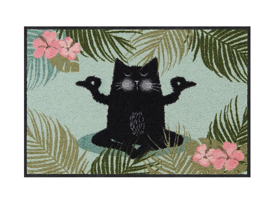 Kynnysmatto Yoga Katze 50x75 cm