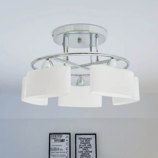 vidaXL Kattovalaisin soikeilla varjostimilla 5:lle E14 lampulle 200 W