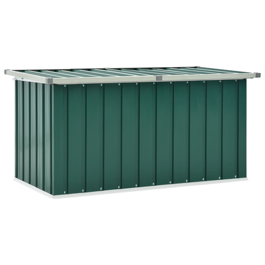 vidaXL Puutarhan varastoarkku vihreä 129x67x65 cm