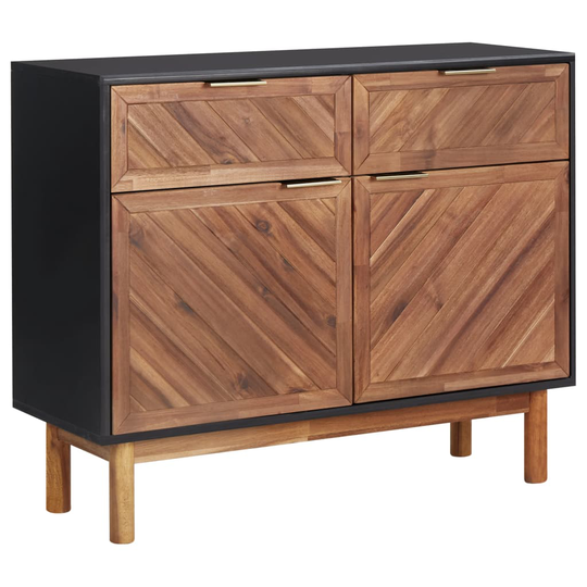 vidaXL Senkki 90x33,5x75 cm täysi akaasiapuu ja MDF