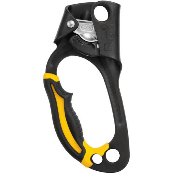 Petzl Ascension Pro Köysitarrain Vasen musta/keltainen