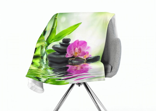 Torkkupeitto Orchids and Sun 130x150 cm