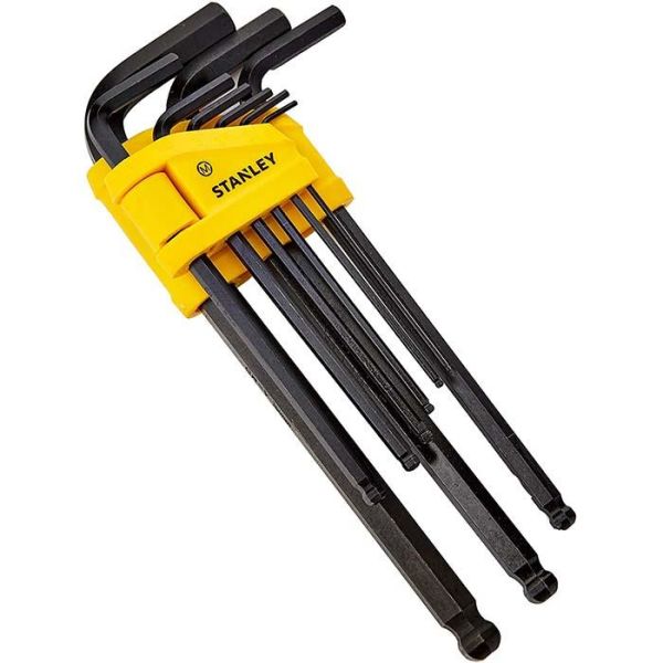 STANLEY 0-69-256 Kuusiokoloavainsarja 9 osaa, 1,5-10 mm