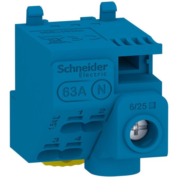 Schneider Electric Resi9 CX LGYT1N05 Nollaliitin 440 V 5 liitäntää