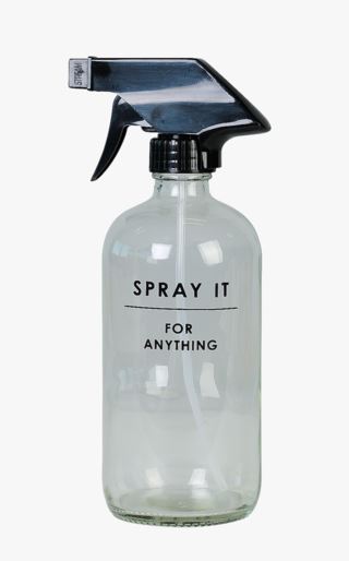 Spray annostelija läpikuultava
