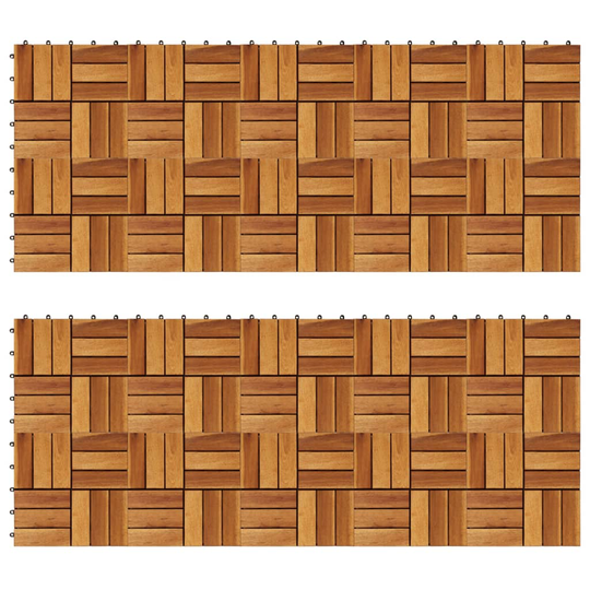 vidaXL Terassilaatat 30 x 30 cm Akaasia 20 Sarja