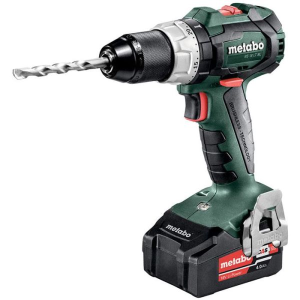 Metabo BS 18 LT BL Porakone-ruuvinväännin sis. 4,0 Ah:n akut ja laturin
