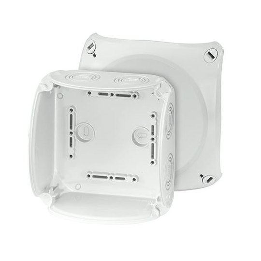 Hensel KF 0600 G Kytkentärasia harmaa, IP66, lasikuitu, ilman liitintä 130x130x77 mm