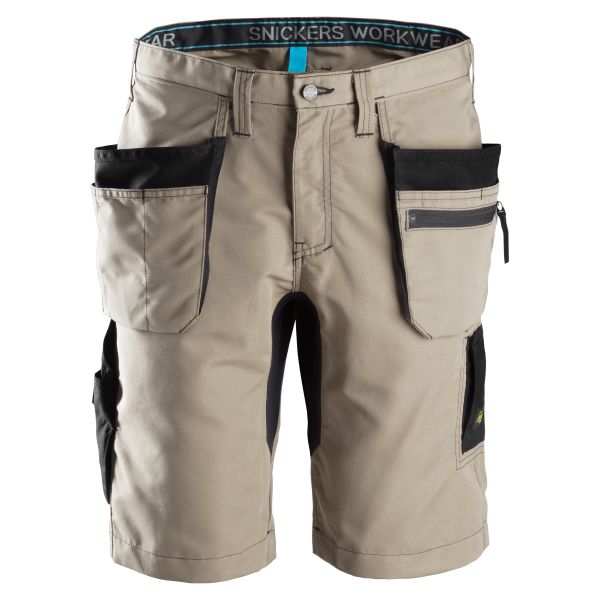 Snickers 6101 LiteWork Työshortsit khaki/musta 44