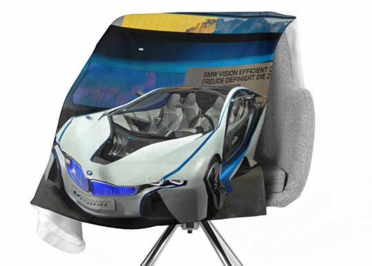 Torkkupeitto White Supercar 130x150 cm