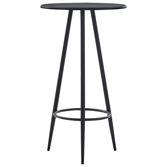 vidaXL Baaripöytä musta 60x107,5 cm MDF
