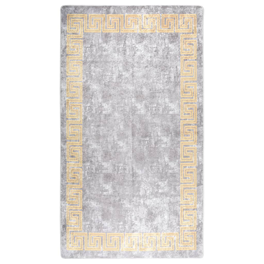 vidaXL Matto pestävä 190x300 cm harmaa liukumaton