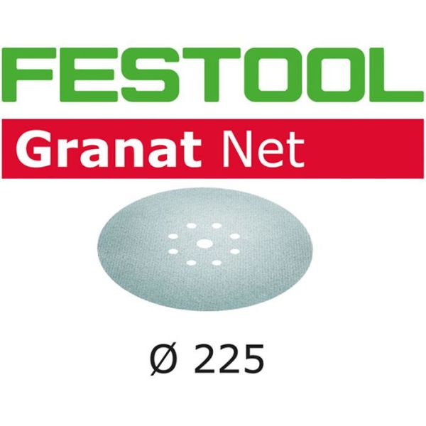 Festool STF D225 GR NET Hiomaverkko 225mm, 8-reikäinen, 25 kpl P80