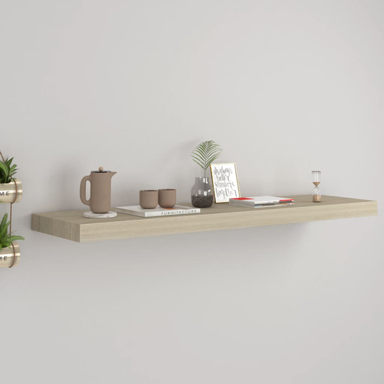 vidaXL Kelluva seinähylly tammi 90x23,5x3,8 cm MDF