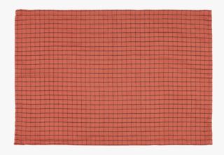 Linen check keittiöpyyhe ruoste