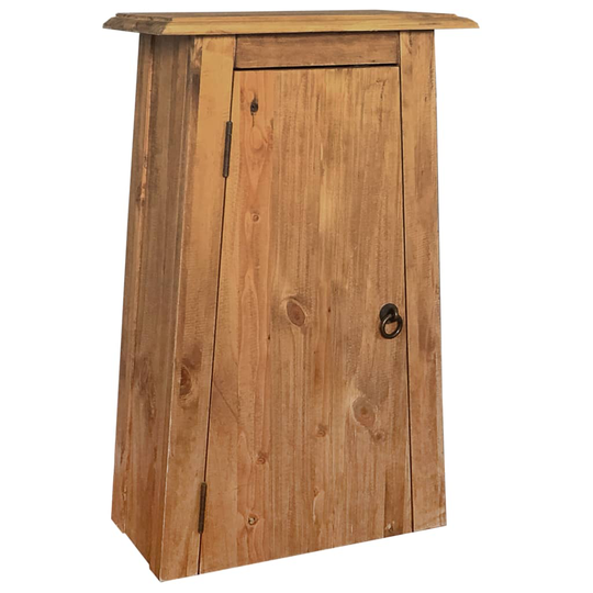 vidaXL Kylpyhuoneen seinäkaappi kierrätetty mänty 42x23x70 cm