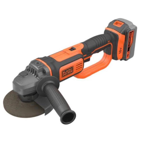 Black & Decker BCG720M1-QW Kulmahiomakone sis. akun ja laturin