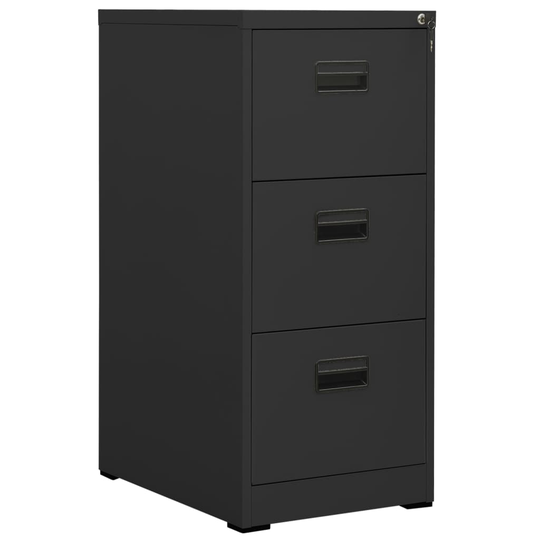 vidaXL Arkistokaappi antrasiitti 46x62x102,5 cm teräs