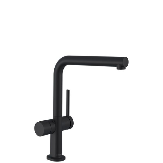 Hansgrohe Talis M54 270 Keittiöhana L-putkella, astianpesukoneliitäntä Musta