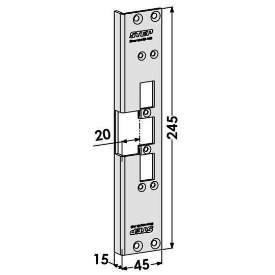 STEP ST6556 Tolppa malliin STEP 60 Silent 20 mm