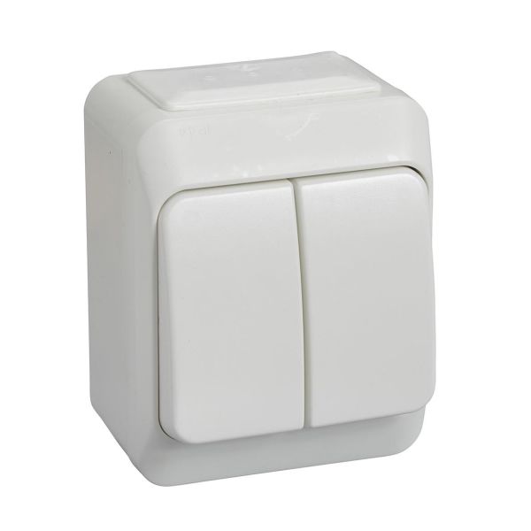 Schneider Electric Aqua Stark Vaihtokytkin IP44 Kruunu, 16A PV