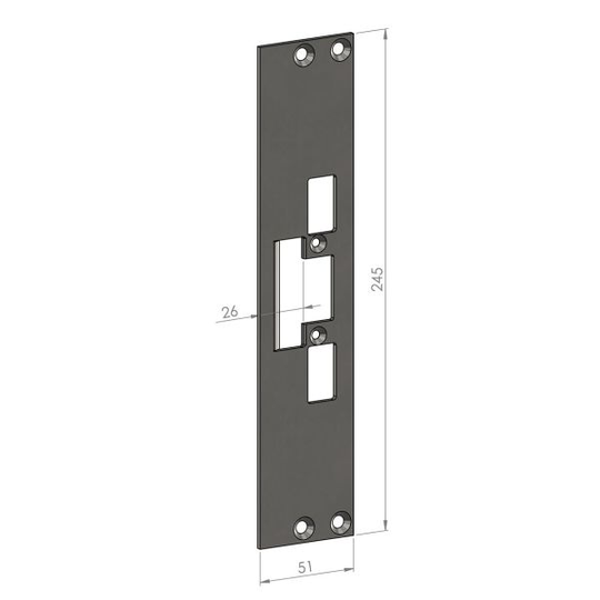 SAFETRON SA31-26 Asennustolppa Tasainen, ruostumatonta terästä 26 mm