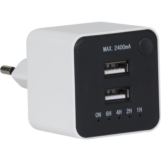 Gelia 4000060221 USB-laturi 2-osainen, laskenta-ajastin
