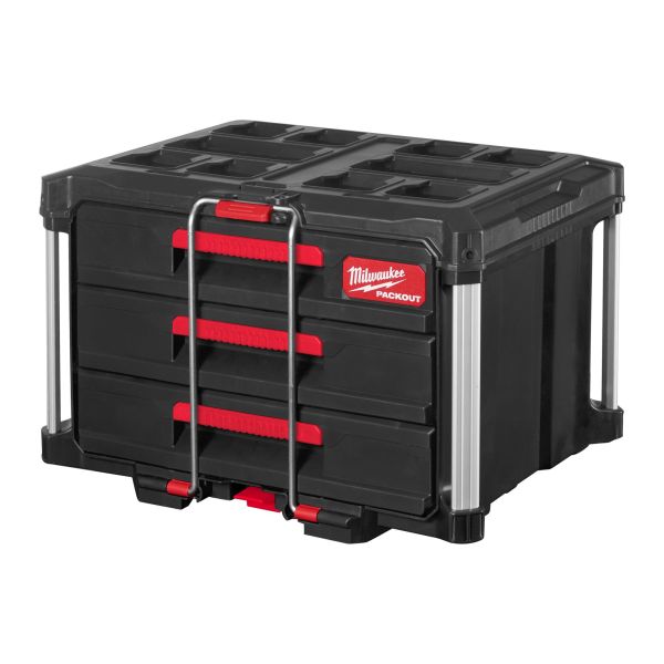 Milwaukee PACKOUT 3 DRAWER TOOL Boks Säilytyslaatikko kolme laatikkoa